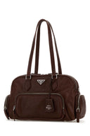 Prada Chocolate Leather Shoulder Bag