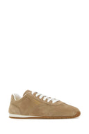 Prada Beige Suede Sneakers