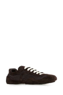 Prada Brown Suede And Re Nylon Montecarlo Re Edition 2005 Sneakers