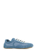 Prada Light Blue Suede And Re Nylon Montecarlo Re Edition 2005 Sneakers