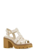 Prada White Suede Sandals