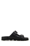 Prada Black Leather Slippers
