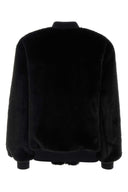 Prada Black Eco Fur Bomber Jacket