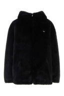 Prada Black Eco Fur Reversible Jacket