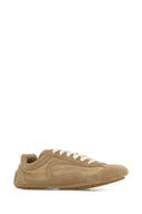 Prada Beige Suede And Re Nylon Montecarlo Re Edition 2005 Sneakers
