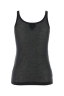 Prada Graphite Cashmere Blend Tank Top