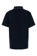 Prada Navy Blue Cotton Polo Shirt