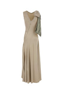 Maison Margiela Sand Satin Long Dress