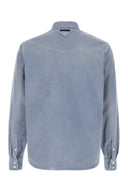 Prada Powder Blue Gabardine Shirt