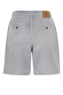 Prada Powder Blue Gabardine Bermuda Shorts