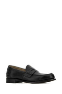 Prada Black Leather Loafers