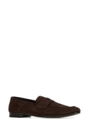 Prada Chocolate Suede Loafers