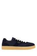Prada Midnight Blue Suede E Re Nylon Sneakers