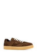 Prada Brown Suede E Re Nylon Sneakers