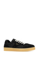 Prada Black Suede E Re Nylon Sneakers