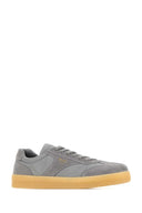 Prada Grey Suede E Re Nylon Sneakers