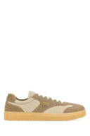 Prada Beige Suede E Re Nylon Sneakers