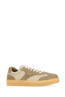 Prada Beige Suede E Re Nylon Sneakers