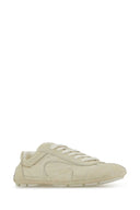 Prada Ivory Suede And Re Nylon Montecarlo Re Edition 2005 Sneakers
