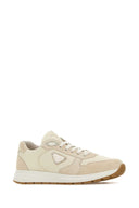 Prada Sand Re Nylon And Suede Prax Sneakers