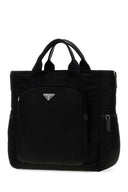 Prada Black Fabric Shopping Bag