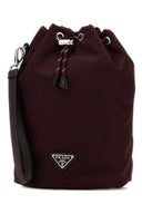 Prada Burgundy Fabric Clutch