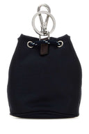 Prada Navy Blue Fabric Key Ring