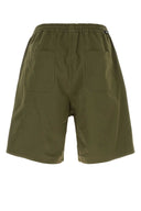Prada Army Green Poplin Bermuda Shorts