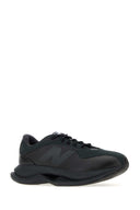 Junya Watanabe Black Synthetic Leather And Fabric Junya Watanabe Man X New Balance Sneakers