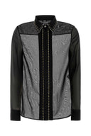 Versace 黑色真丝衬衫