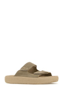 Veja Dove Grey Suede Slippers
