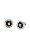 Versace Black Metal Earrings