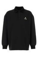 Polo Amiri de poliéster negro