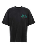 Camiseta de algodón elástico Amiri Slate
