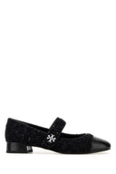 Tory Burch Black Boucle Ballerinas