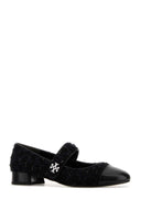 Tory Burch Black Boucle Ballerinas