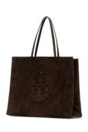 Tory Burch Brown Suede Ella Shopping Bag