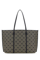 Tory Burch bestickte Canvas-Einkaufstasche