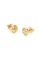 Tory Burch Gold Metal Icon Earrings