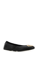 Ballerinas aus schwarzem Leder von Tory Burch