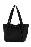 Tory Burch Romy Einkaufstasche aus schwarzem Leder