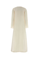 Tory Burch Ivory Linen Blend Caftan