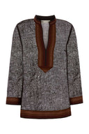 Braune Leinenbluse von Tory Burch