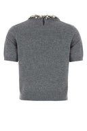 Grauer Kaschmirpullover von Tory Burch