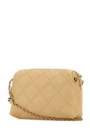Borsa a tracolla Fleming in pelle color crema di Tory Burch