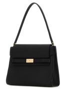 Tory Burch Black Leather Large Lee Radziwill Shoulder Bag