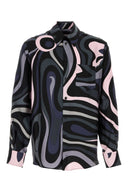 Emilio Pucci bedrucktes Seidenhemd