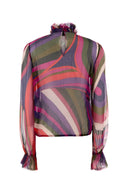 Emilio Pucci Blusa De Lona Estampada