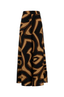Emilio Pucci Pantalón ancho de seda estampado