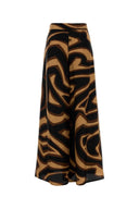 Emilio Pucci Pantalón ancho de seda estampado